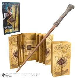 Harry Potter wand and Marauders Map blister.
