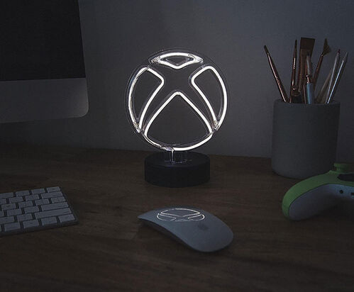 Lmpara de mesa Logo de Xbox nen blanco 22,8 cm