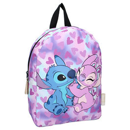 Stitch & Angel hearts backpack 31 cm