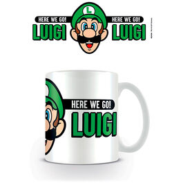 Super Mario Here We Go Breakfast Mug - Luigi 315 ml
