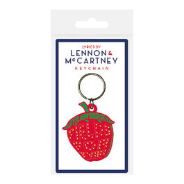 Keychain Lennon And McCartney Strawberry