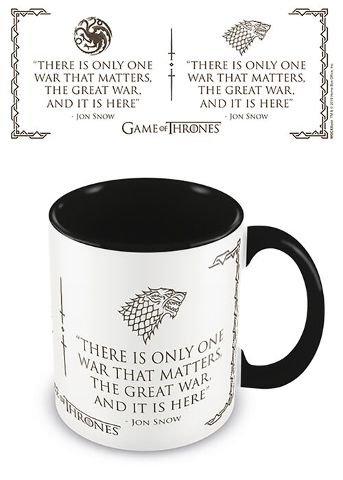 Taza desayuno color Juego Tronos Great War negra