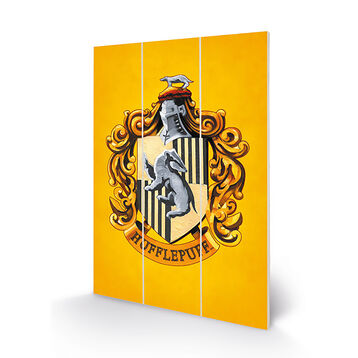 Harry Potter Hufflepuff Crest Wooden frame