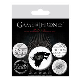 Game of Thrones Winter is Coming Button Badge Pack