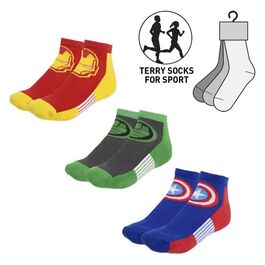 Ankle Socks Pack 3 Pieces  Marvel Avengers Size: 36-40