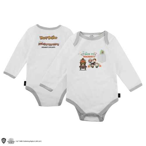 Harry Potter Baby Bodsuit with bibs Set - Hogwarts. Size: 12-18 Months.