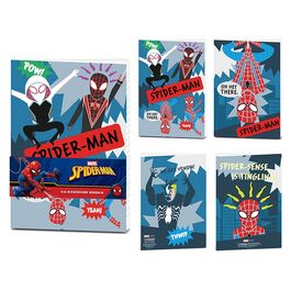 Pack x2 cuadernos A5 Spider-Man bocetos 20,5 x 15,5 x 1,5 cm