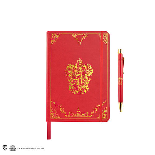 Set Premium Notebook y Bolígrafo Gryffindor