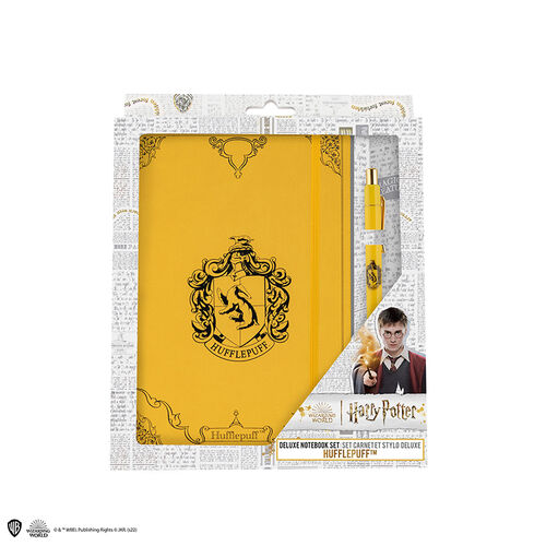 Set Premium Notebook y Bolígrafo Hufflepuff