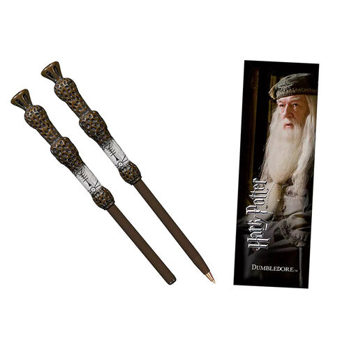 Bolígrafo Varita & marca página Dumbledore 18,5cm