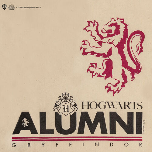 Bolso Tote Alumni Griffindor 100% algodn 41x38cm