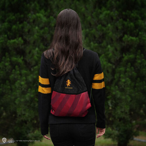 Gryffindor Drawstring Bag, polyester and cotton