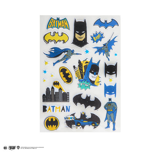 Batman Puffy Foam Sticker 100% PVC (24 stickers)