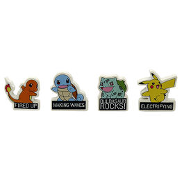 Pack de 4 Gomas de Borrar Pokémon