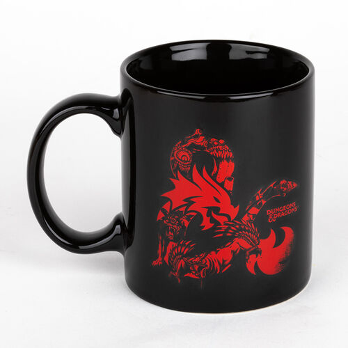 Taza de cerámica negra Monster logo