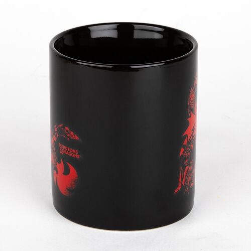 Taza de cerámica negra Monster logo