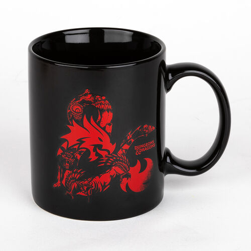 Taza de cerámica negra Monster logo