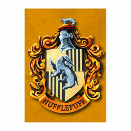 Harry Potter - Hufflepuff coat of arms metal magnet