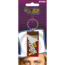 Llavero Willy Wonka logo  6 cm.