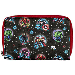 Marvel Avengers tattoo zip around wallet