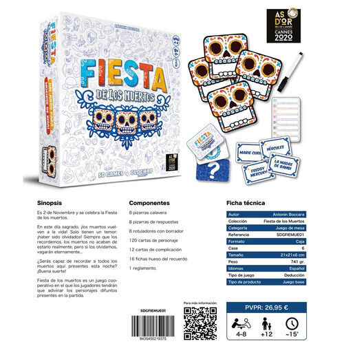 Juego de mesa Fiesta de los Muertos