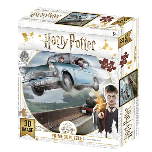 Puzzle lenticular Harry Potter Ford Anglia 500 piezas