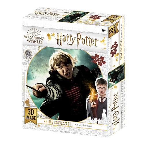 Puzzle lenticular Harry Potter Hedwig sobrevolando Hogwarts