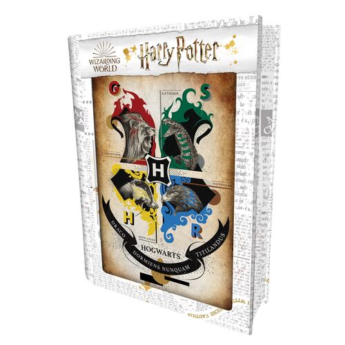 Puzzle con lata lenticular Harry Potter 4 Casas