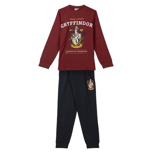 Pijama largo Single Jersey escudo Gryffindor M