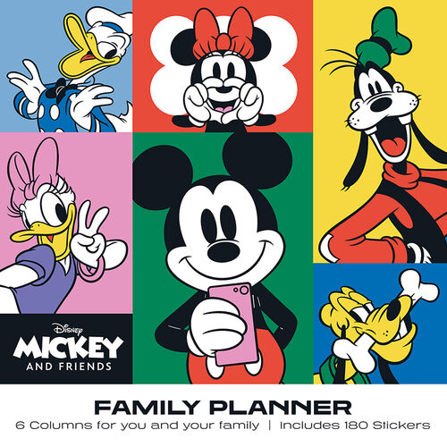 Family Planning Calendar 2024 Mickey and friends Redstring B2B