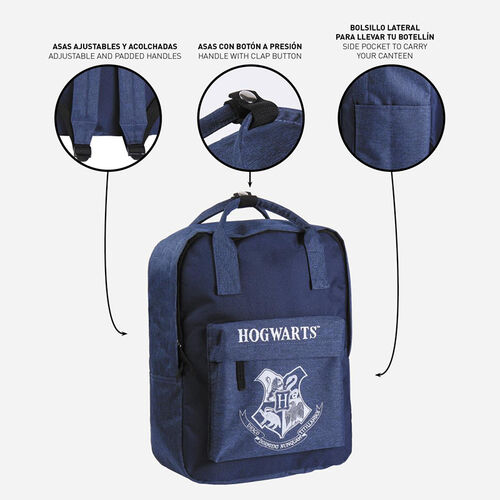 Hogwarts Blue and White Casual Backpack