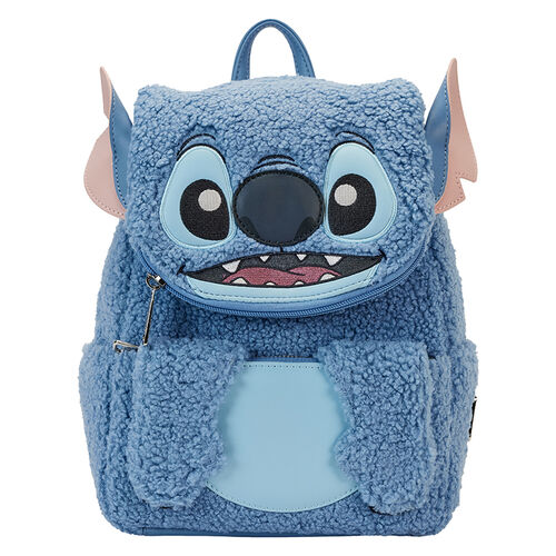 Lilo & Stitch Sherpa plush pocket mini backpack