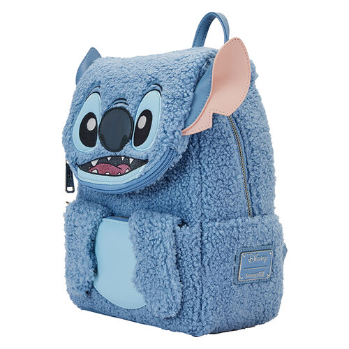 Lilo & Stitch Sherpa plush pocket mini backpack