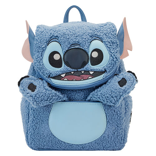 Lilo & Stitch Sherpa plush pocket mini backpack