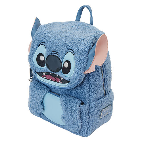 Lilo & Stitch Sherpa plush pocket mini backpack