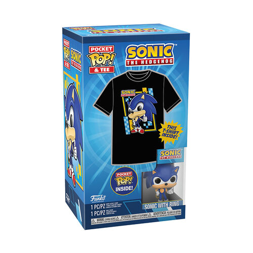 Pocket Pop! & Tee Set Sonic the Hedgehog L