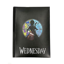 Libreta con luz Vidriera Wednesday formato A5