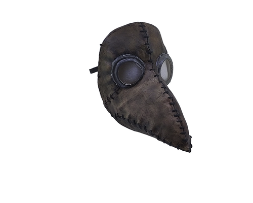 Black Plague Doctor Mask One Size Only