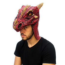 Accesorio de cabeza Dragon Rojo Talla nica