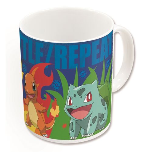 Taza térmica Squirtle, Pikachu, Charmander y Bulbasur 325 ml