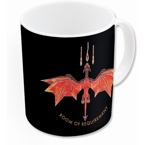 Colour changing mug Hogwarts shield and dragon 325 ml