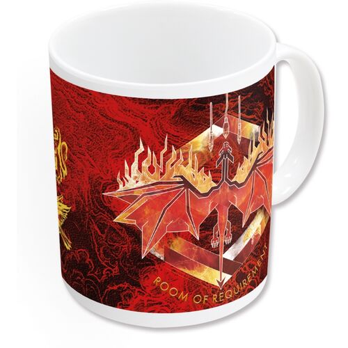 Colour changing mug Hogwarts shield and dragon 325 ml