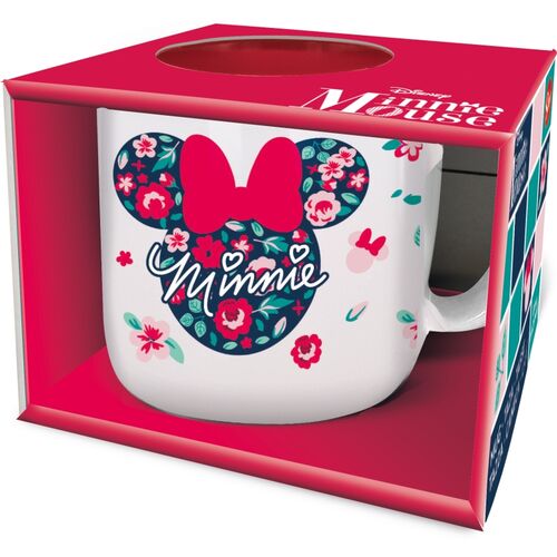 Taza de desayuno Minnie Mouse Flores 400 ml