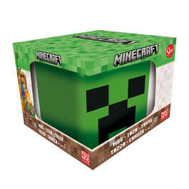 Taza 3D en caja regalo Cabeza Creeper 440 ml