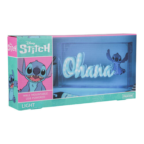 Stitch Ohana LED Neon Light 15 x 30 cm