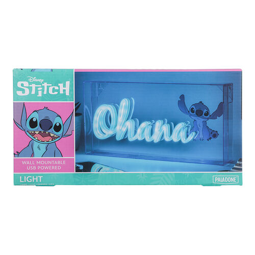 Stitch Ohana LED Neon Light 15 x 30 cm