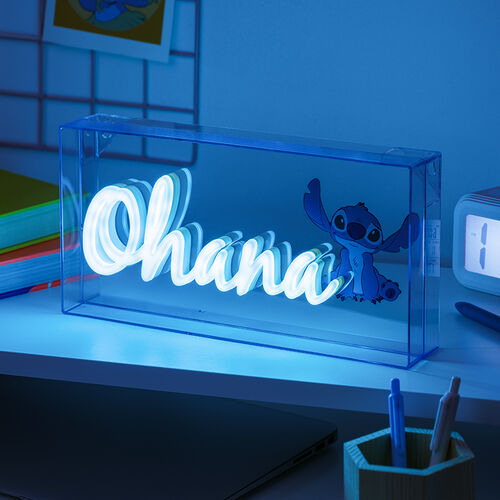 Stitch Ohana LED Neon Light 15 x 30 cm