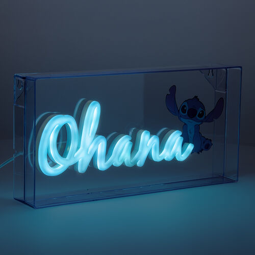 Stitch Ohana LED Neon Light 15 x 30 cm