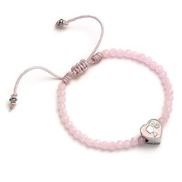 Barbie Pink Bead Friendship Bracelet with Heart Shaped Bead