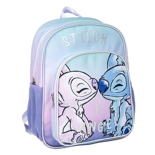 Mochila mediana Stitch & Angel beso 38 cm